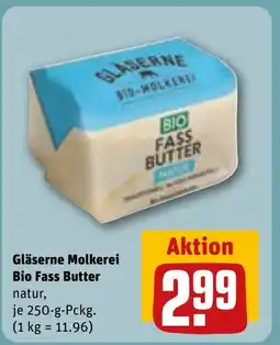 REWE DE Gläserne Molkerei Bio Fass Butter natur, tilbud