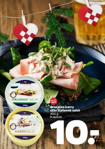 Netto Graasten karry eller italiensk salat tilbud