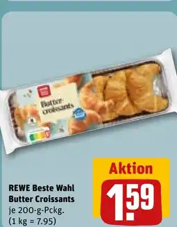 REWE DE REWE Beste Wahl Butter Croissants tilbud