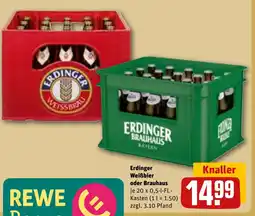 REWE DE Erdinger Weißbier oder Brauhaus tilbud