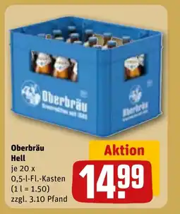 REWE DE Oberbräu Hell tilbud