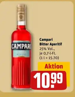 REWE DE Campari Bitter Aperitif 25% Vol., tilbud