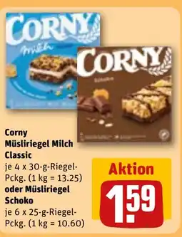 REWE DE Corny müsliriegel milch Classic tilbud