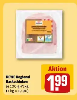 REWE DE REWE Regional Backschinken tilbud