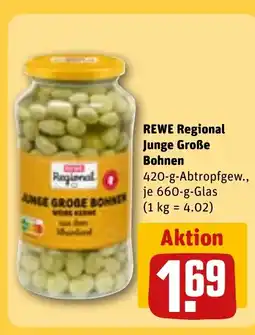 REWE DE REWE Regional Junge Große Bohnen tilbud