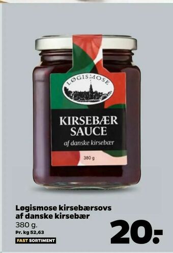 Løgismose kirsebærsovs af danske kirsebær