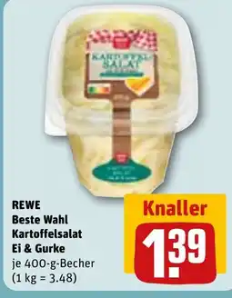 REWE DE REWE Beste Wahl Kartoffelsalat Ei & Gurke tilbud