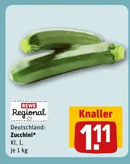 REWE DE Deutschland: Zucchini* Kl. I, tilbud