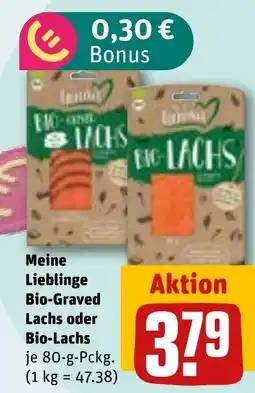 REWE DE Meine Lieblinge Bio-Graved Lachs oder Bio-Lachs tilbud