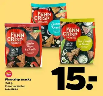 Finn crisp snacks