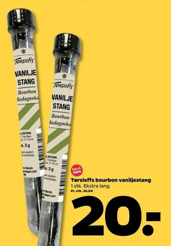 Tørsleffs bourbon vaniljestang