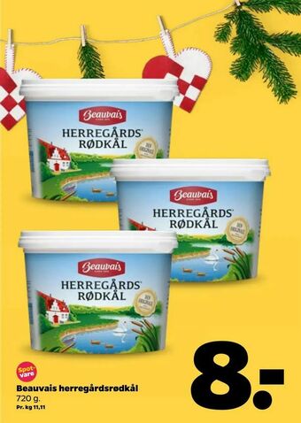 Netto Beauvais herregårdsrødkål tilbud