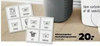 Netto Klistermærker med piktogrammer tilbud