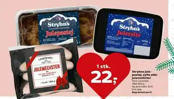 SuperBrugsen Stryhns julepostej, sylte eller julemedister tilbud