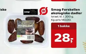 Smag Forskellen økologiske dadler