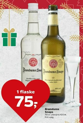 SuperBrugsen Brøndums Snaps tilbud