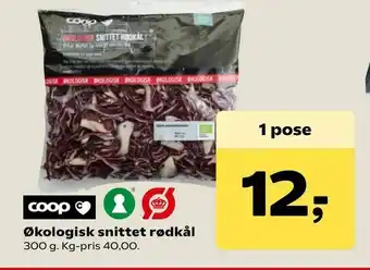 SuperBrugsen Økologisk snittet rødkål tilbud