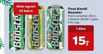 SuperBrugsen Faxe Kondi Booster tilbud