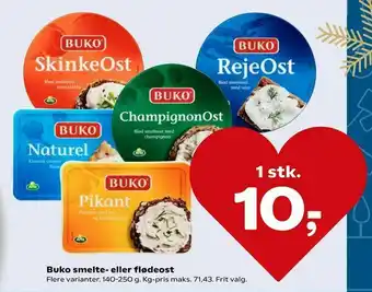 SuperBrugsen Buko smelte- eller flødeost tilbud