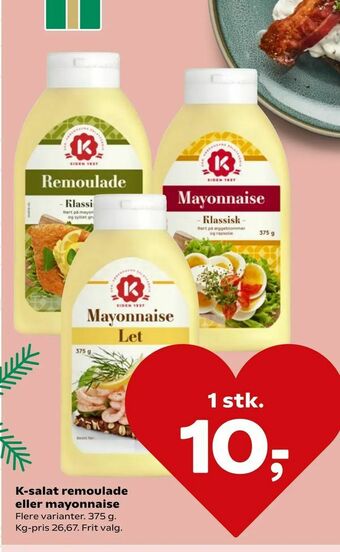 SuperBrugsen K-salat remoulade eller mayonnaise tilbud