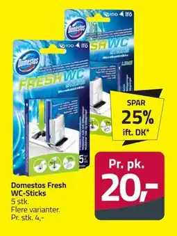 Fleggaard Domestos Fresh WC-Sticks, DKK 20 tilbud