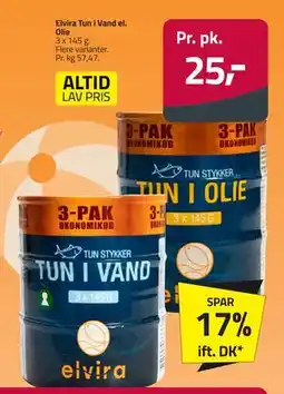 Fleggaard Elvira Tun i Vand el. Olie, DKK 25 tilbud