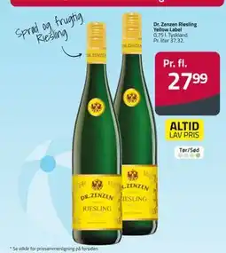 Fleggaard Dr. Zenzen Riesling Yellow Label, DKK 27.99 tilbud