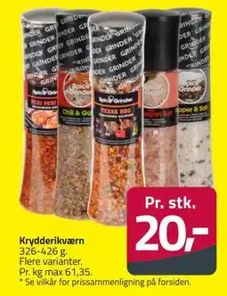 Fleggaard Krydderikværn, DKK 20 tilbud