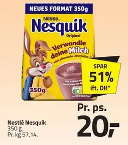 Fleggaard Nestlé Nesquik, DKK 20 tilbud