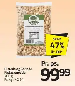 Fleggaard Ristede og Saltede Pistacienødder, DKK 99.99 tilbud
