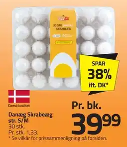 Fleggaard Danæg Skrabeæg str. S/M, DKK 39.99 tilbud