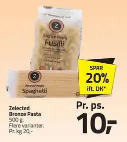 Fleggaard Zelected Bronze Pasta, DKK 10 tilbud