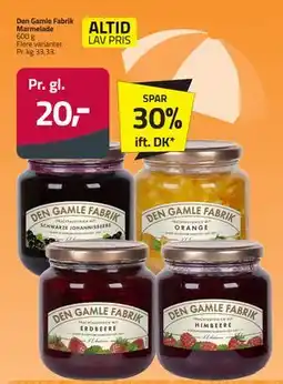 Fleggaard Den Gamle Fabrik Marmelade, DKK 20 tilbud