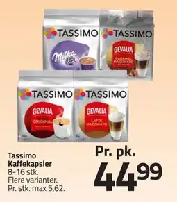 Fleggaard Tassimo Kaffekapsler, DKK 44.99 tilbud
