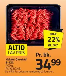 Fleggaard Hakket Oksekød 8-12%, DKK 34.99 tilbud
