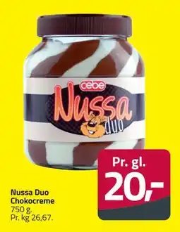 Fleggaard Nussa Duo Chokocreme, DKK 20 tilbud