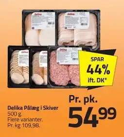 Fleggaard Delika Pålæg i Skiver, DKK 54.99 tilbud