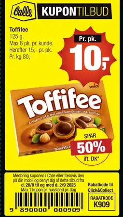 Calle Toffifee tilbud