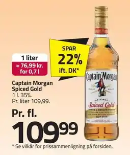 Fleggaard Captain Morgan Spiced Gold, DKK 109.99 tilbud