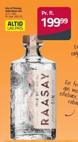 Fleggaard Isle of Raasay Hebridean Gin, DKK 199.99 tilbud