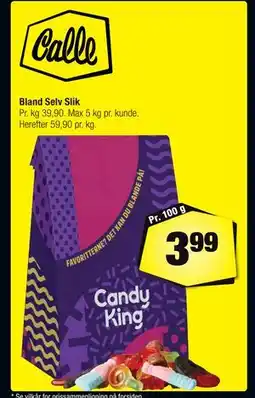 Calle Bland Selv Slik, DKK 3.99 tilbud