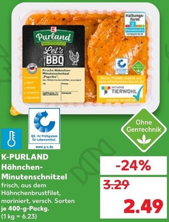 Kaufland K-Purland Hähnchen-Minutenschnitzel tilbud