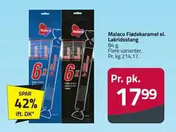 Fleggaard Malaco Flødekaramel el. Lakridsstang, DKK 17.99 tilbud