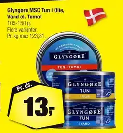 Calle Glyngøre MSC Tun i Olie, Vand el. Tomat, DKK 13 tilbud