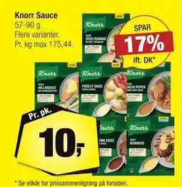 Calle Knorr Sauce, DKK 10 tilbud