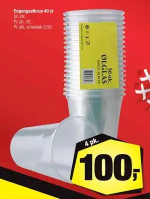 Calle Engangsølkrus 40 cl, DKK 100 tilbud