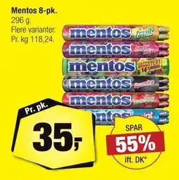 Calle Mentos 8-pk, DKK 35 tilbud