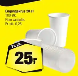 Calle Engangskrus 20 cl, DKK 25 tilbud