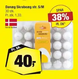 Calle Danæg Skrabeæg str. S/M, DKK 40 tilbud