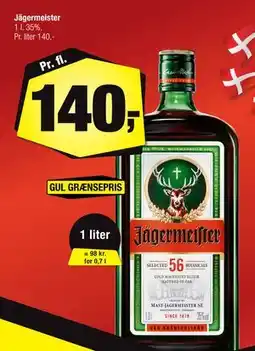 Calle Jägermeister, DKK 140 tilbud